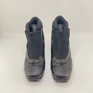 Alpina TR25 Cross Country Ski Boots  Black Lace Up Zip  Mens Size 41 US 8